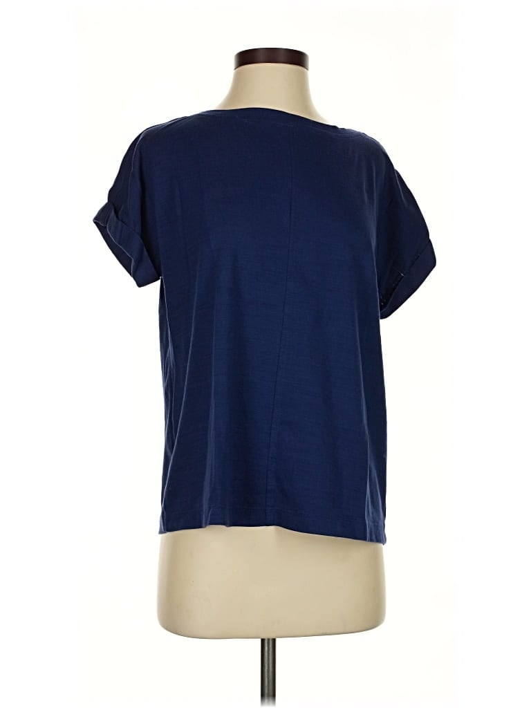 Pre-owned Purejill Short Sleeve T-shirt In Blue