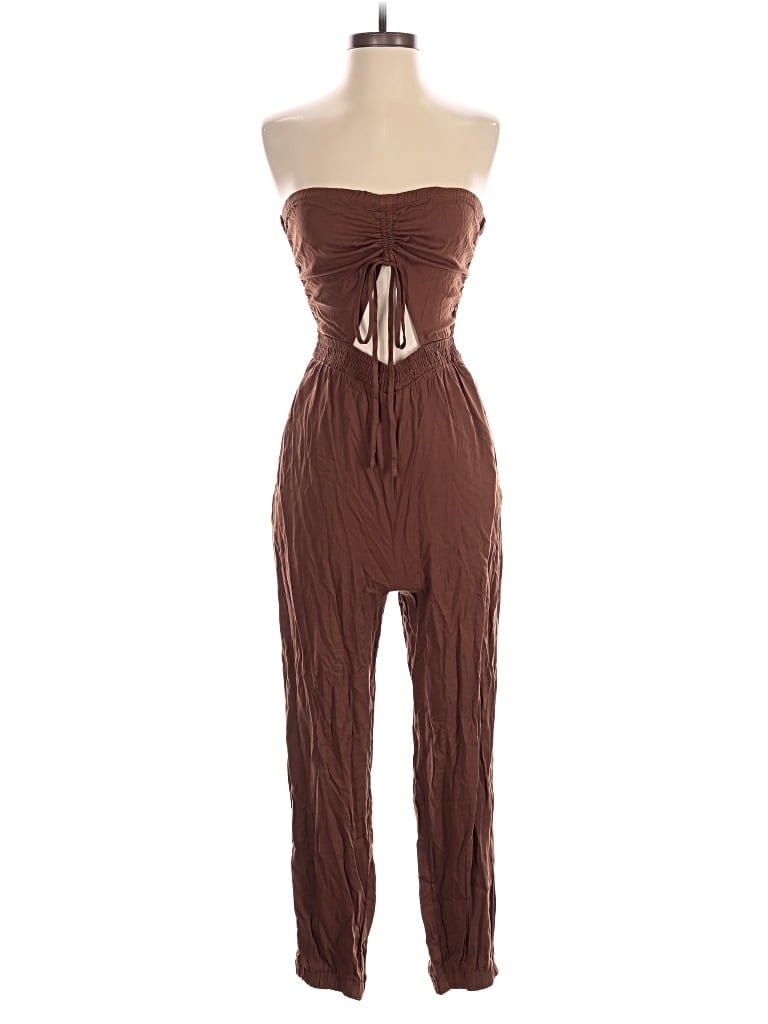 Pre-owned Vici Jumpsuit In Brown