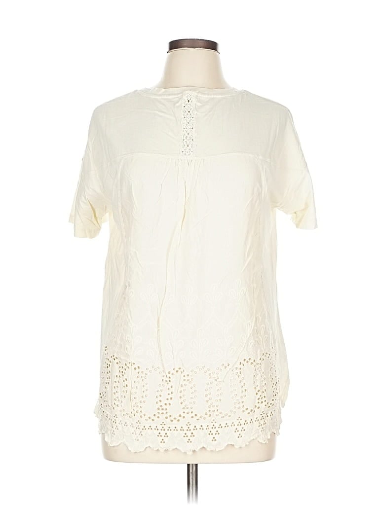 Pre-owned Tiny Short Sleeve Blouse In White