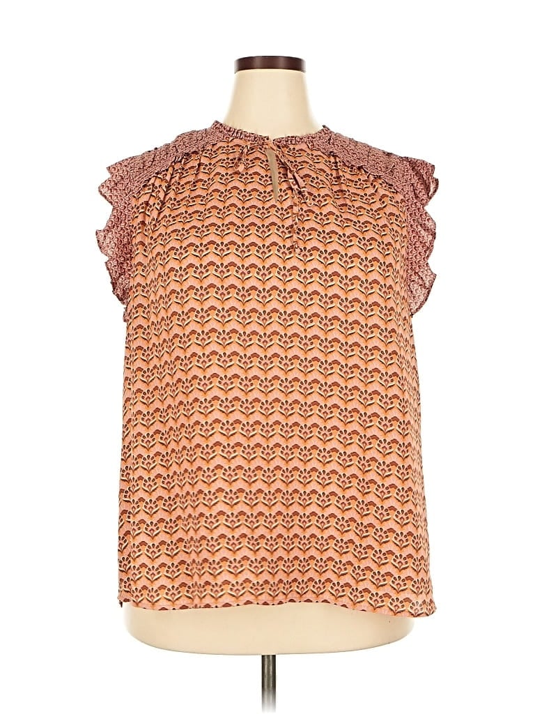 Pre-owned Dr2 Sleeveless Blouse In Orange