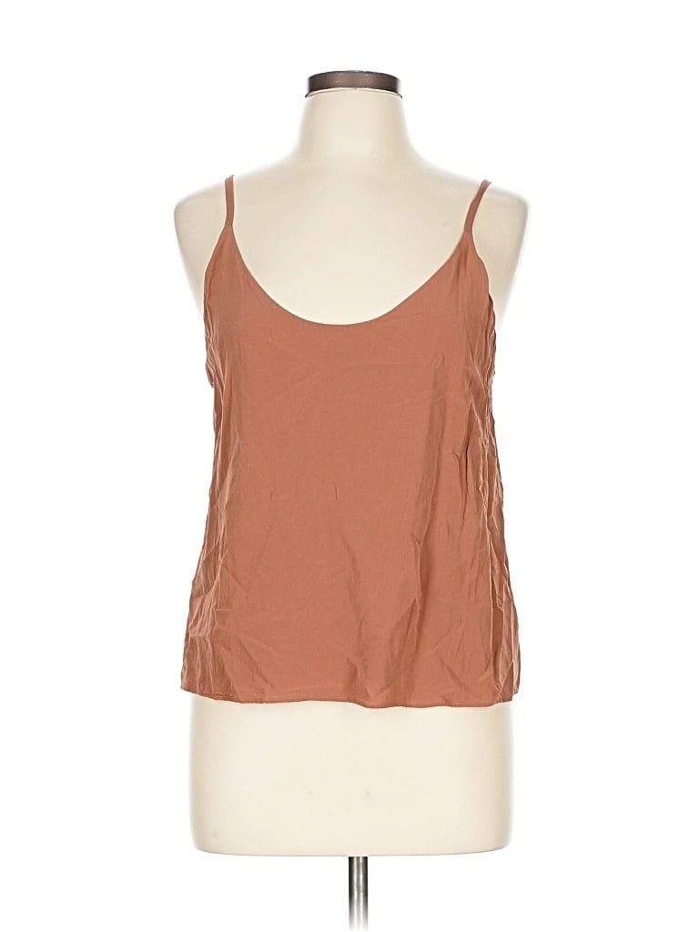 Pre-owned Everlane Sleeveless Top Brown Halter Neckline Tops