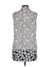 Laundry by Shelli Segal 100% Polyester Silver Sleeveless Blouse Size XS - photo 2