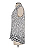 Laundry by Shelli Segal 100% Polyester Silver Sleeveless Blouse Size XS - photo 5