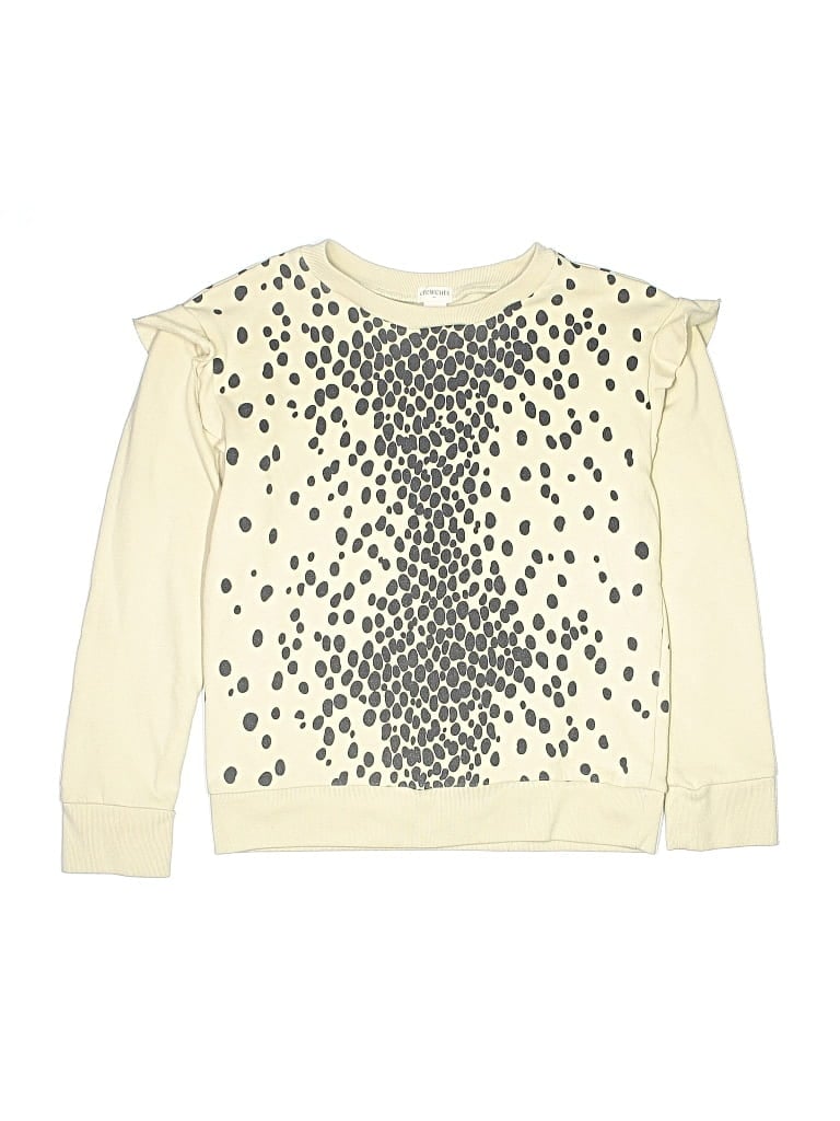 Pre-owned Crewcuts Outlet Kids' Pullover Sweater In White