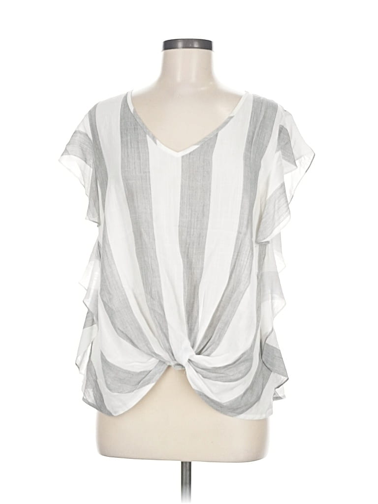 Pre-owned Kld. Signature Sleeveless Blouse In Gray