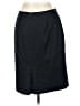 Semantiks Solid Black Blue Formal Skirt Size 10 - photo 2