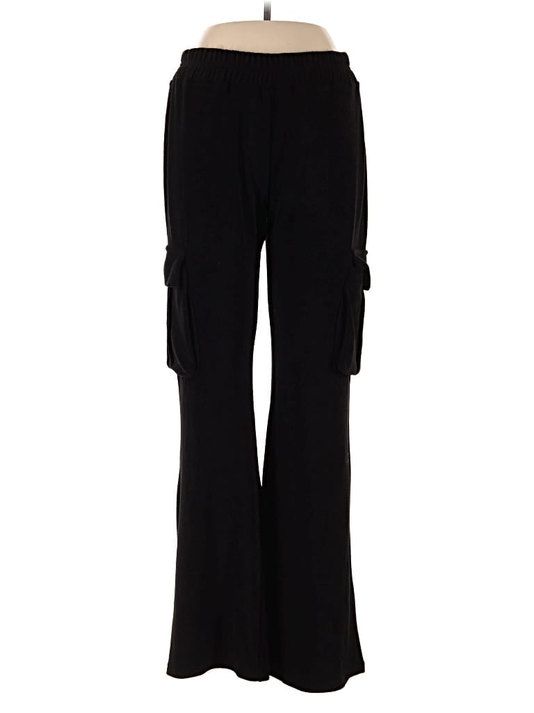 Pre-owned Good American Cargo Pants In Black