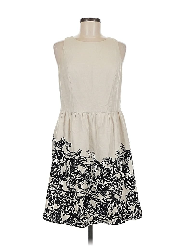 Pre-owned Ann Taylor Loft Casual Dress In White