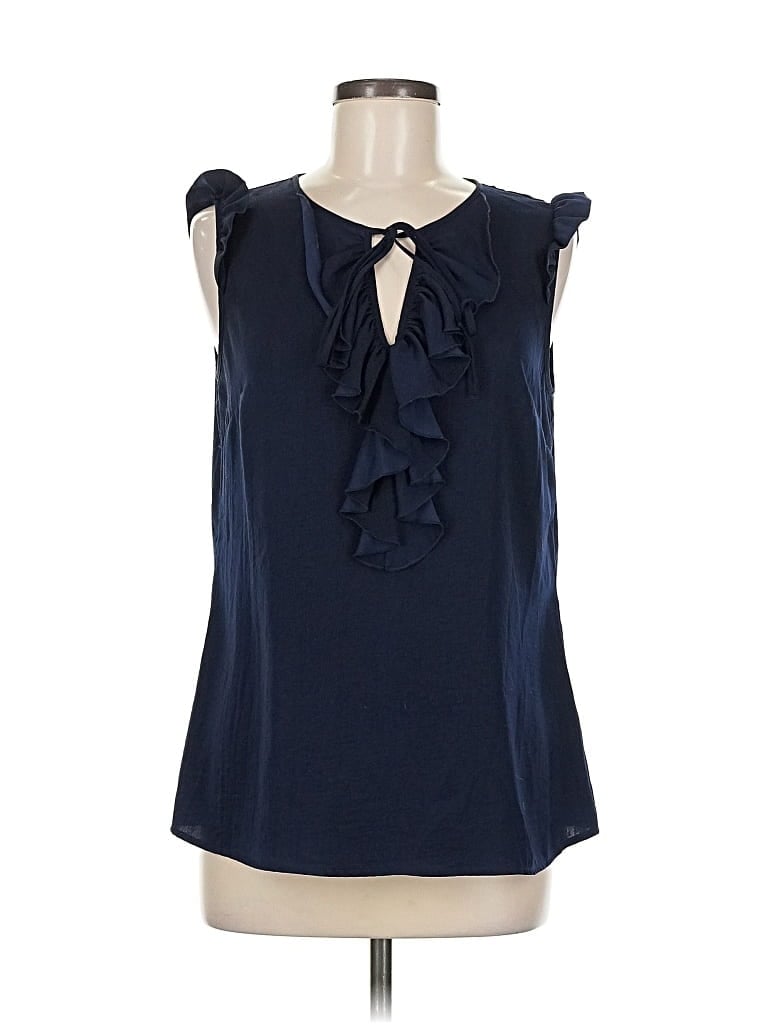 Pre-owned Banana Republic Factory Store Sleeveless Blouse In Blue