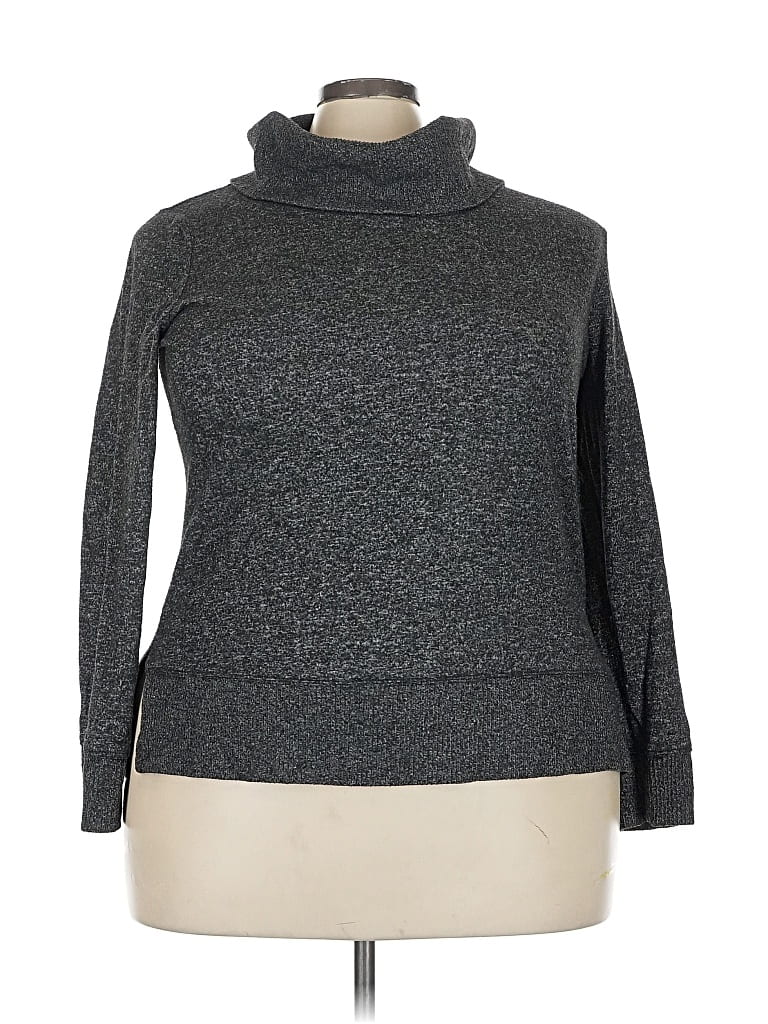 Pre-owned Nine West Turtleneck Sweater In Gray