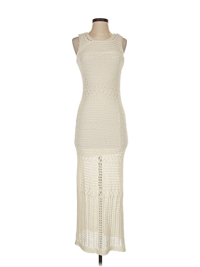 Pre-owned Hallhuber Cocktail Dress In White