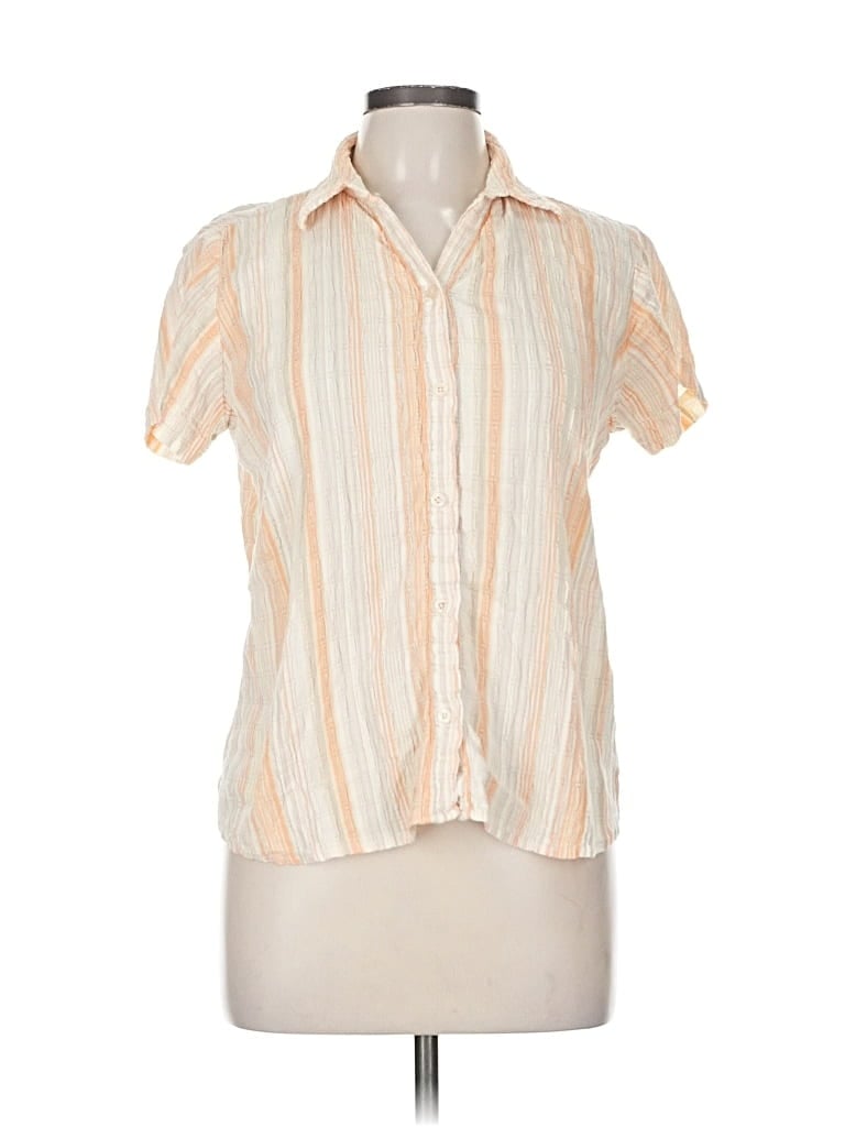 Pre-owned Woolrich Short Sleeve Blouse In White