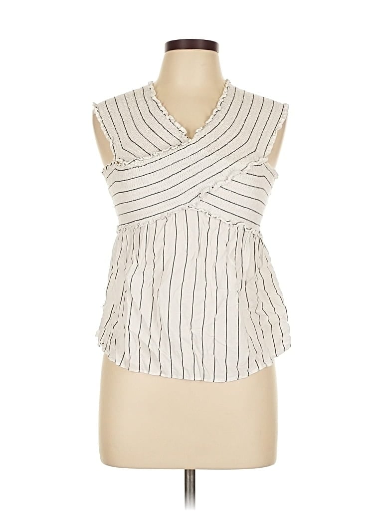 SOPRANO Pre-owned Sleeveless Blouse In White