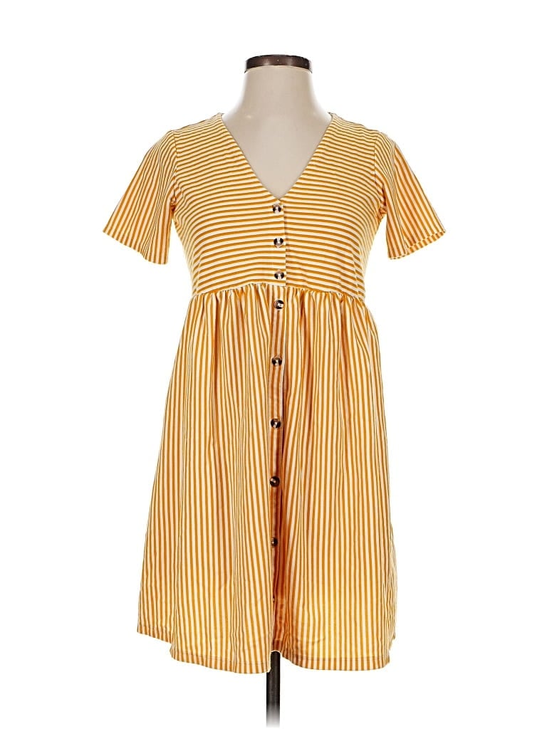 Pre-owned Asos Design Casual Dress In Yellow