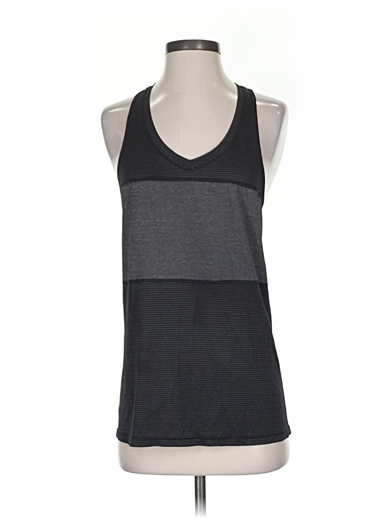 Pre-owned Lululemon Athletica Tank Top Black Halter Neckline Tops