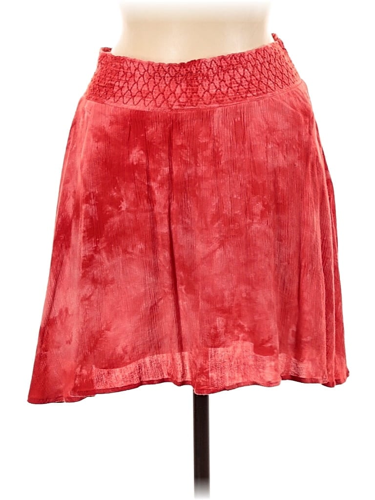 Pre-owned Buttons Casual Skirt In Red