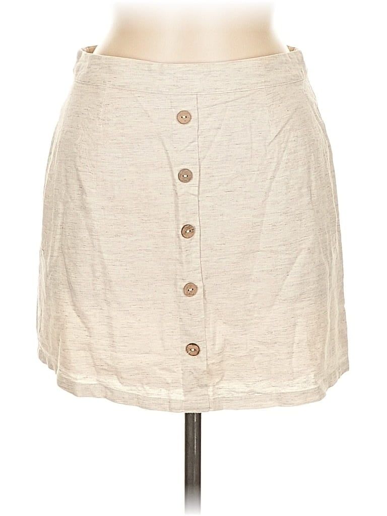 Pre-owned Altar'd State Casual Skirt In White