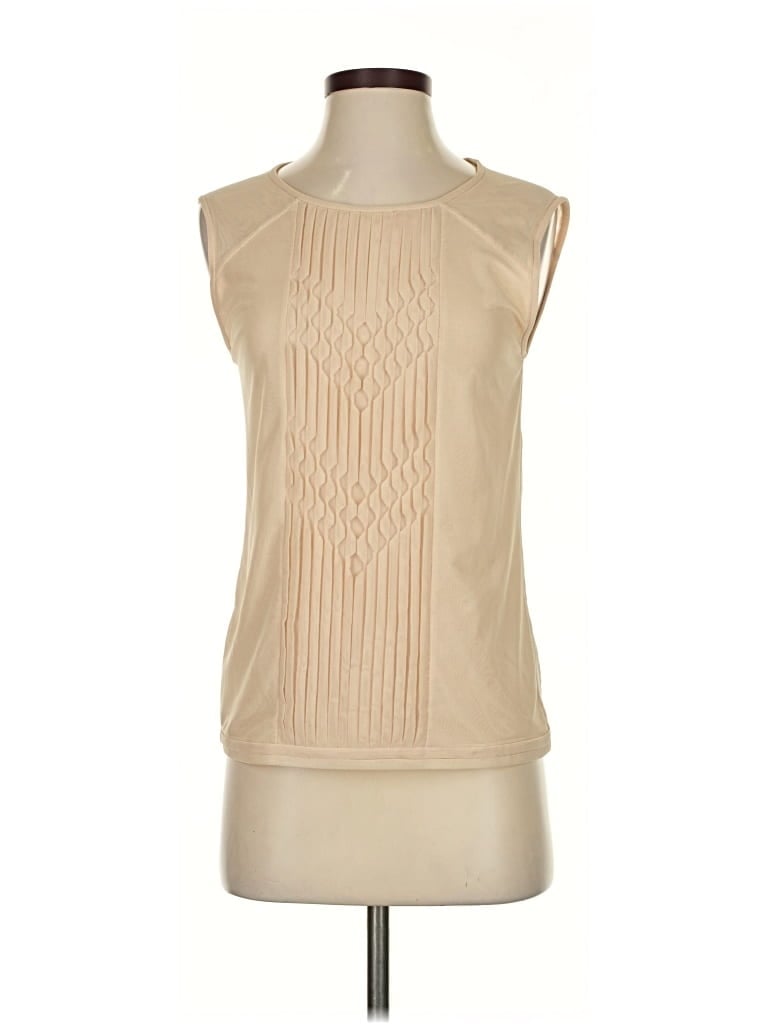 Pre-owned Bcbgmaxazria Sleeveless Blouse In Brown