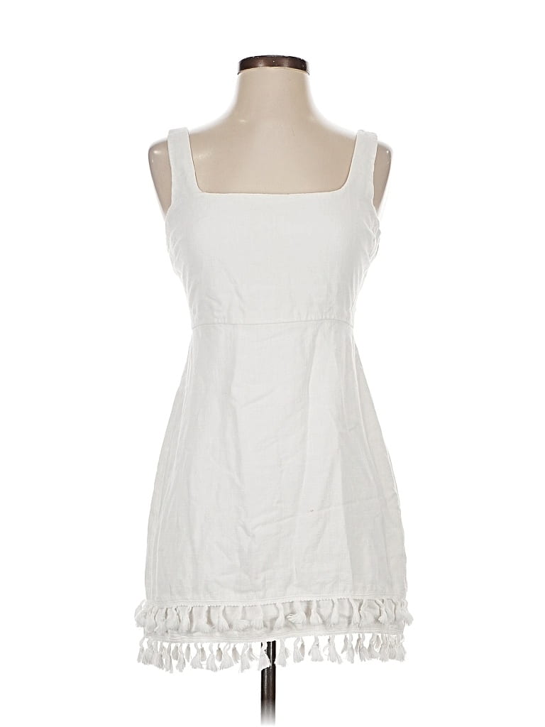 Pre-owned Lulus Casual Dress In White