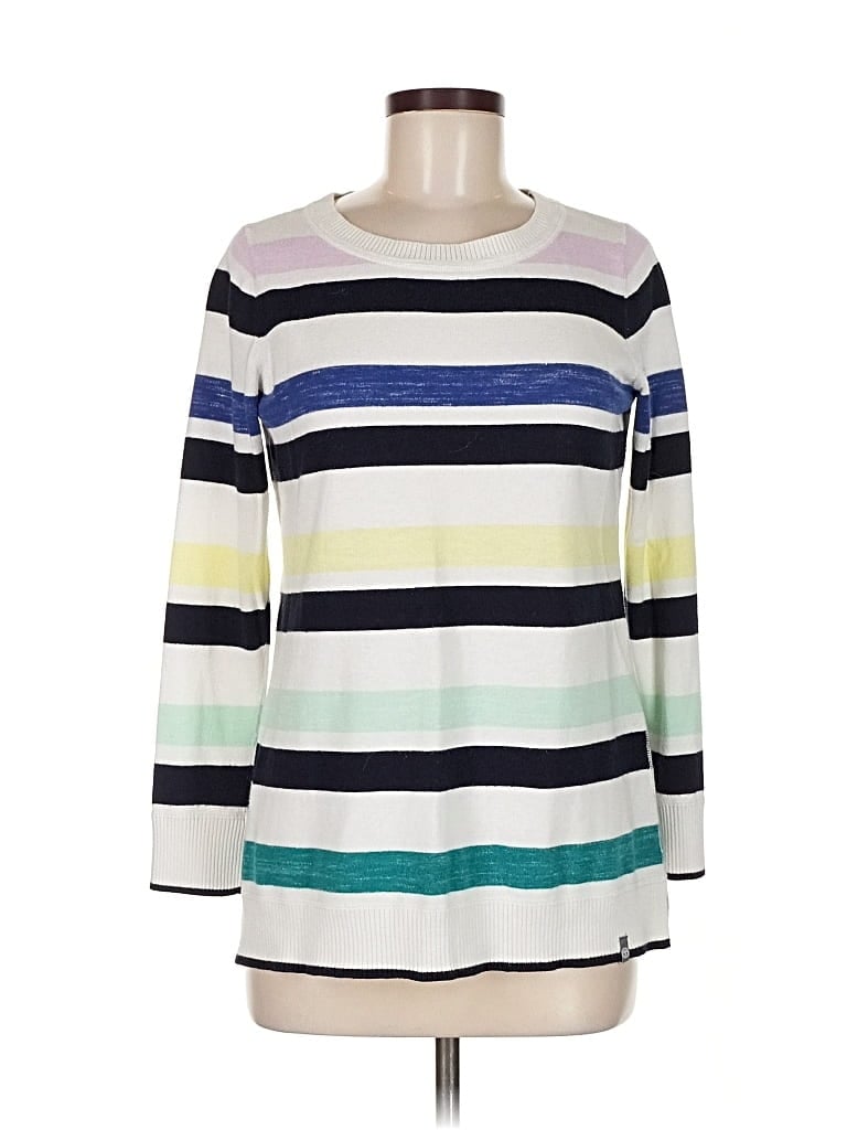 Pre-owned T By Talbots Pullover Sweater In White