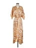Lezat 100% Polyester Tan Casual Dress Size XS - photo 1