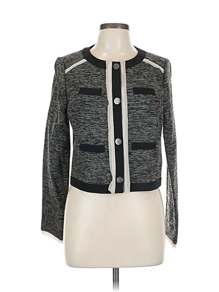 Pre-owned Vince Camuto Cardigan Sweater In Gray