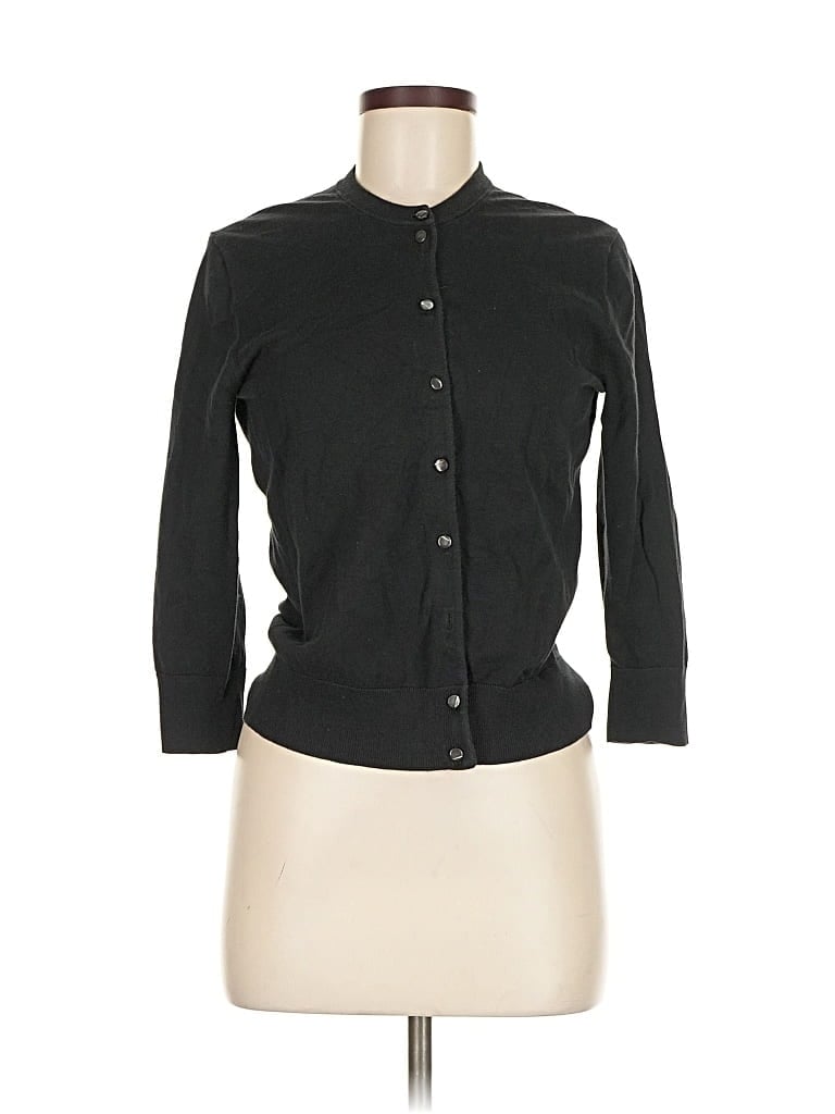 Pre-owned Unbranded Cardigan Sweater In Black