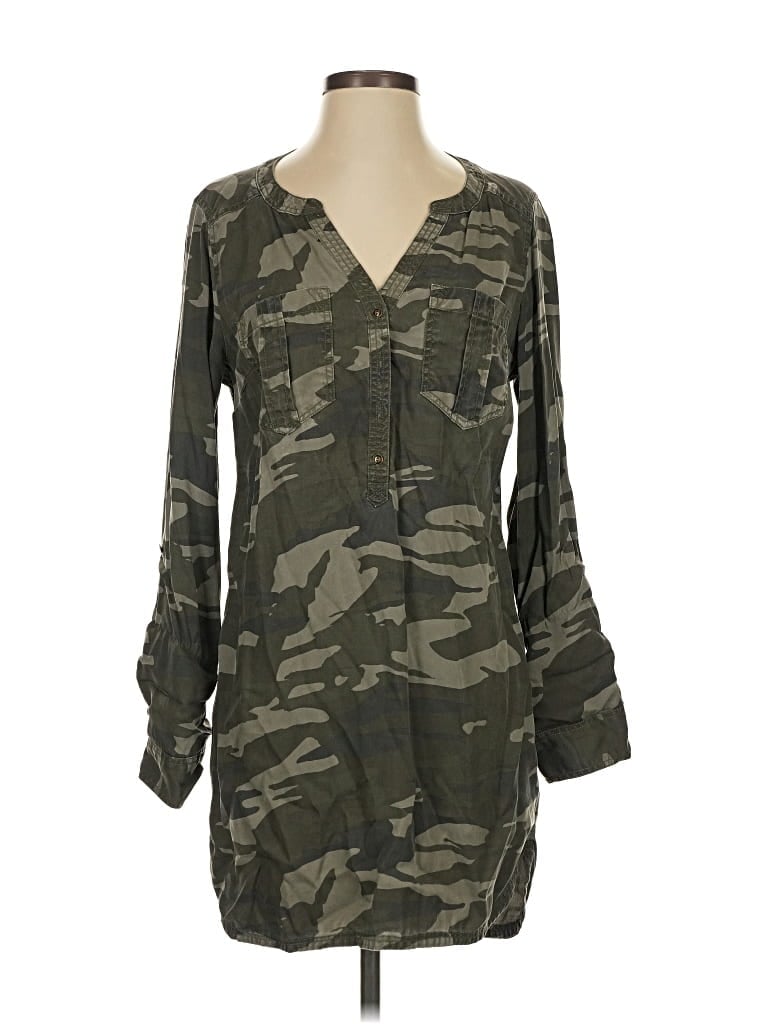 Pre-owned Express Casual Dress In Green