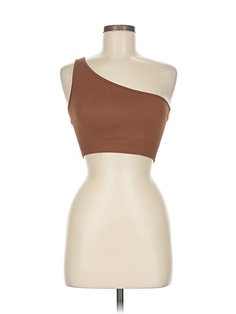 Pre-owned Oqq Sleeveless Blouse In Brown