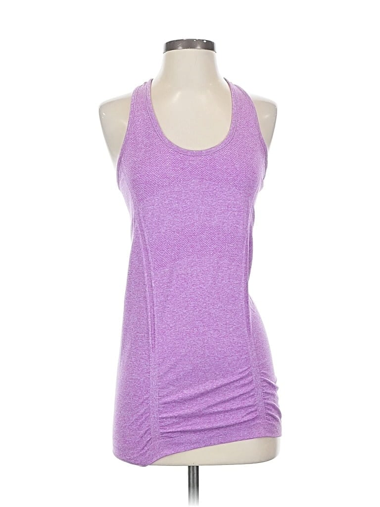 Click to view more detailed imagery on our partner's website Pre-owned Athleta Tank Top Purple Halter Neckline Tops