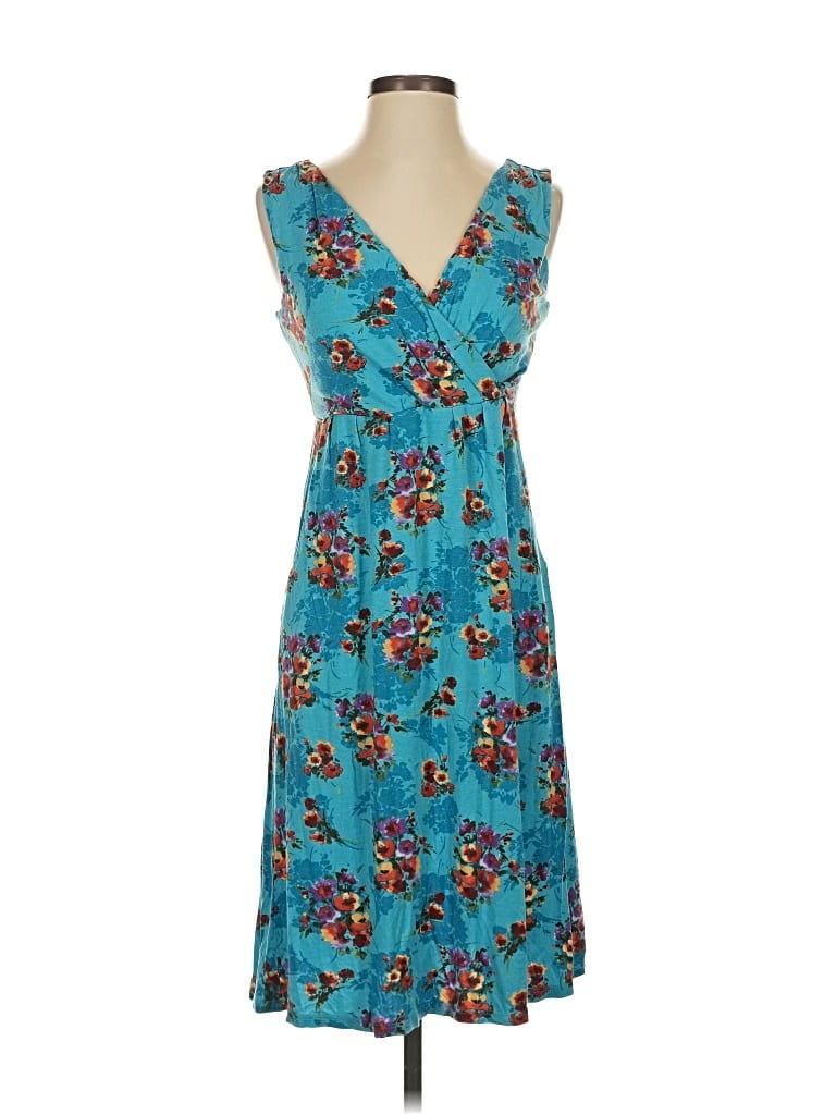 Pre-owned Garnet Hill Casual Dress In Blue