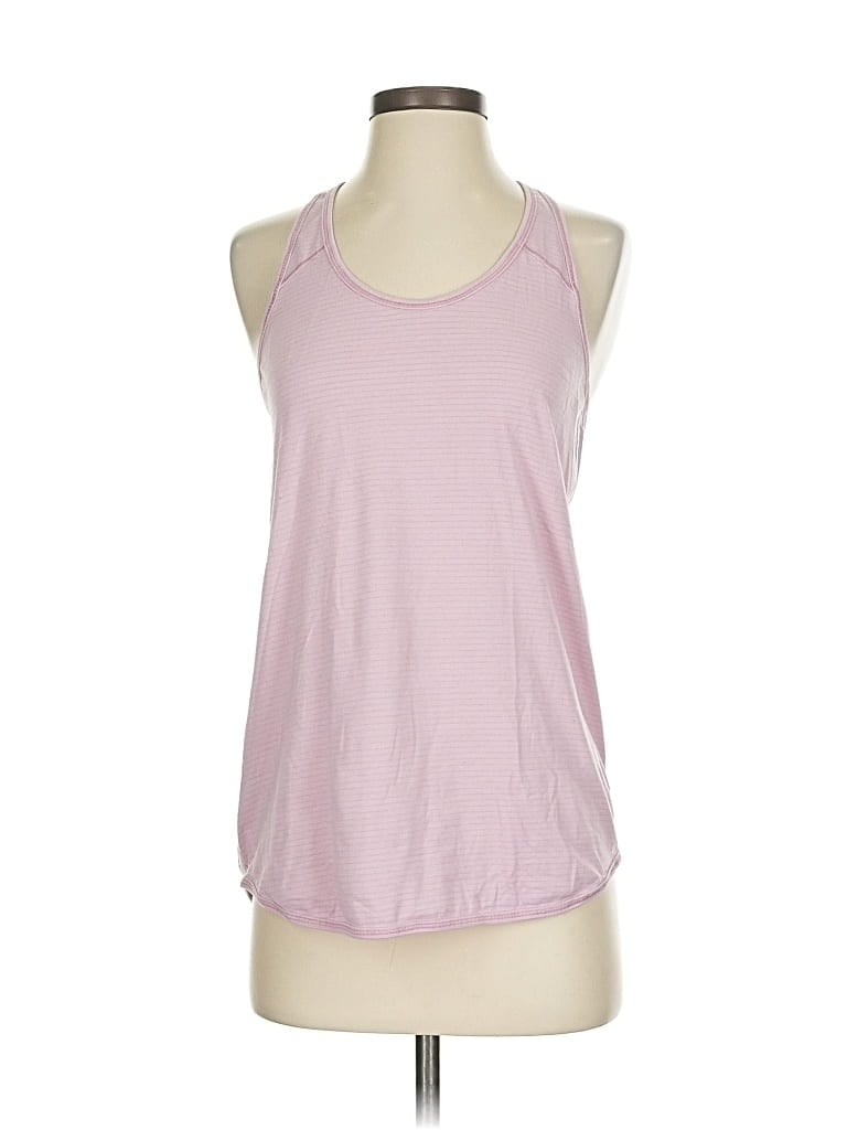 Pre-owned Lululemon Athletica Tank Top Pink Halter Neckline Tops
