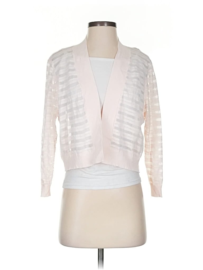 Pre-owned Calvin Klein Cardigan Sweater In Pink