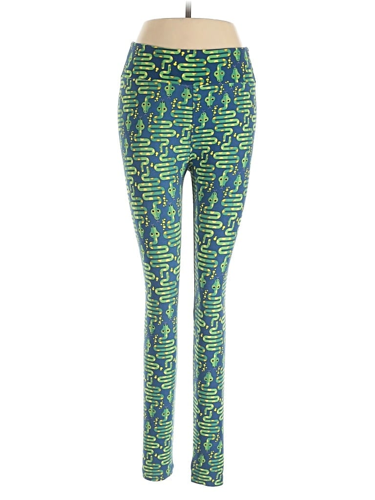 Pre-owned Lularoe Active Pants In Blue