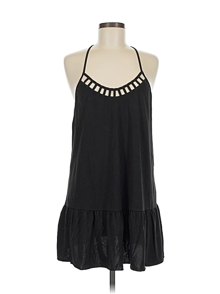 Pre-owned Reef Sleeveless Top Black Halter Neckline Tops