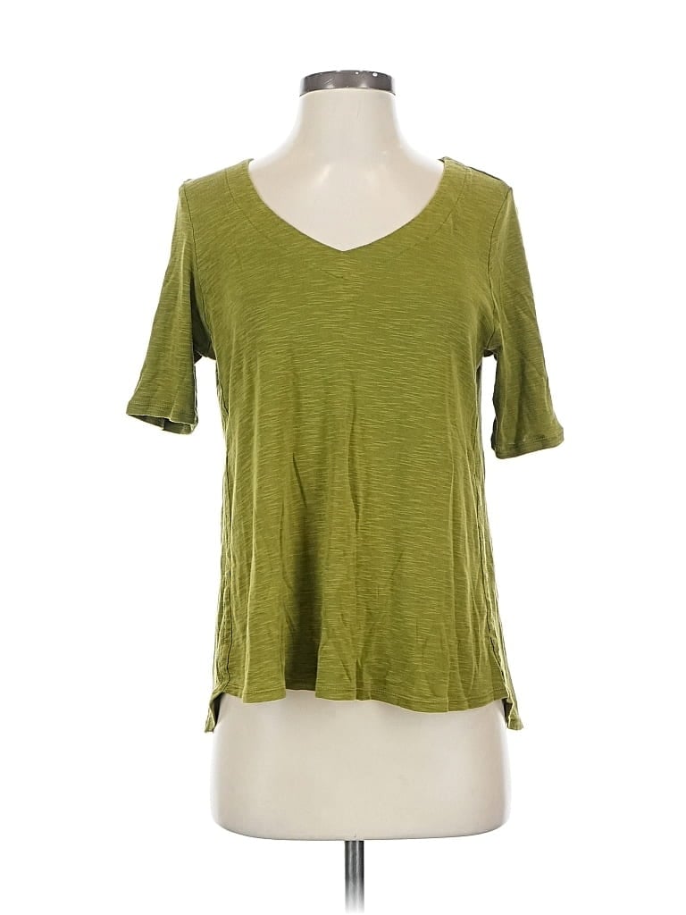 Pre-owned Jjill Short Sleeve T-shirt In Green