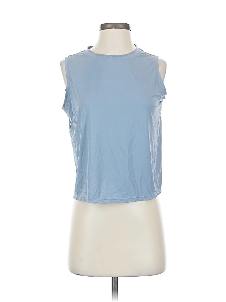 Pre-owned Assorted Brands Sleeveless T-shirt In Blue