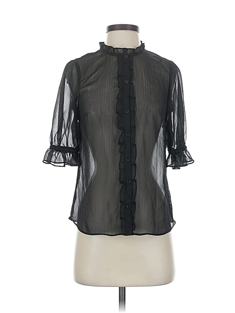 Click to view more detailed imagery on our partner's website Pre-owned Cece 3/4 Sleeve Blouse In Black