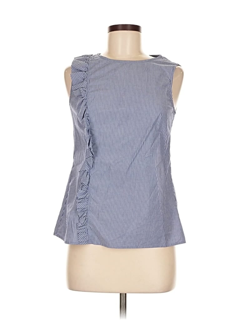 Pre-owned Banana Republic Sleeveless Blouse In Blue