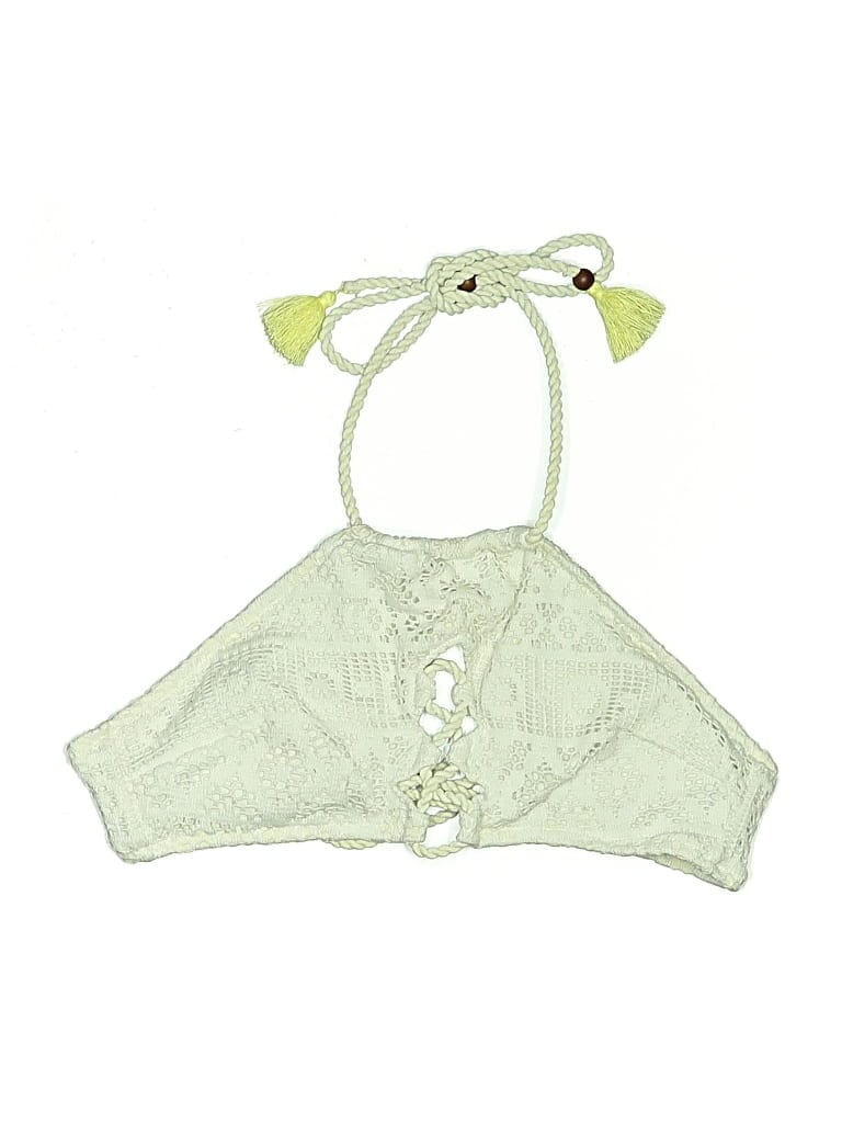 Pre-owned Victoria's Secret Swimsuit Top White Swimwear