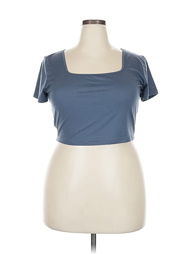 Pre-owned Hollister Short Sleeve T-shirt In Gray