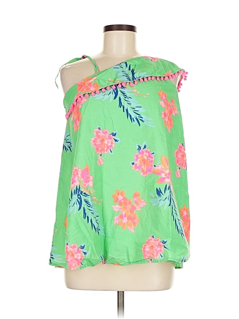 Pre-owned Tommy Bahama Sleeveless Blouse In Green