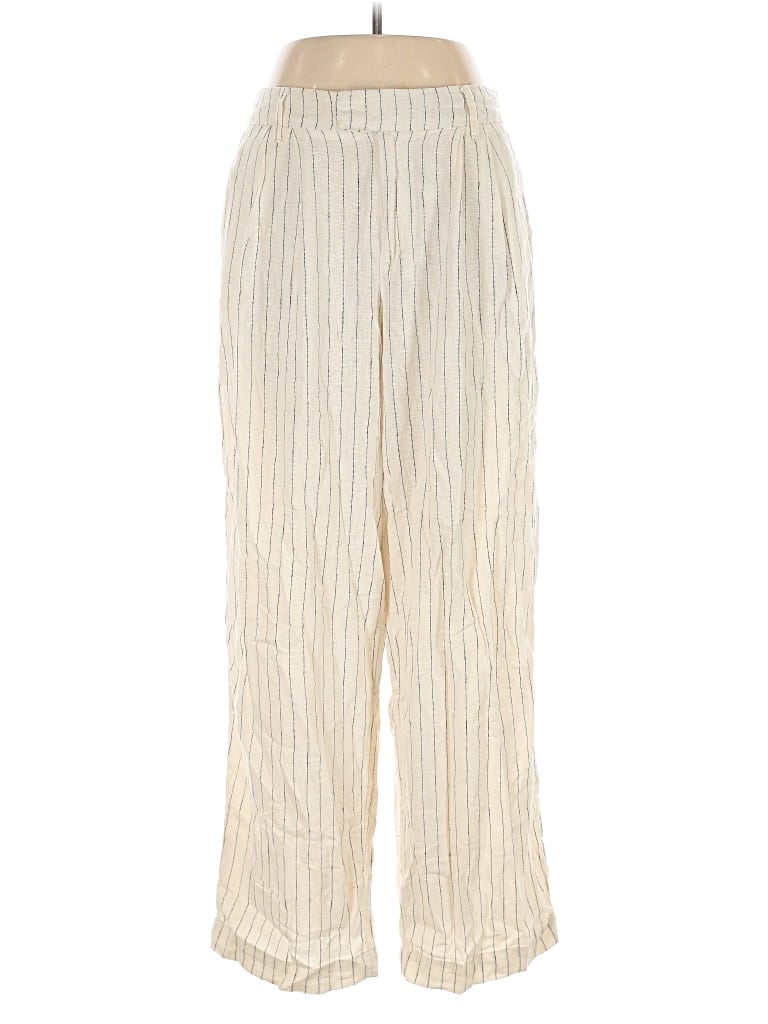 A NEW DAY Pre-owned Linen Pants In White