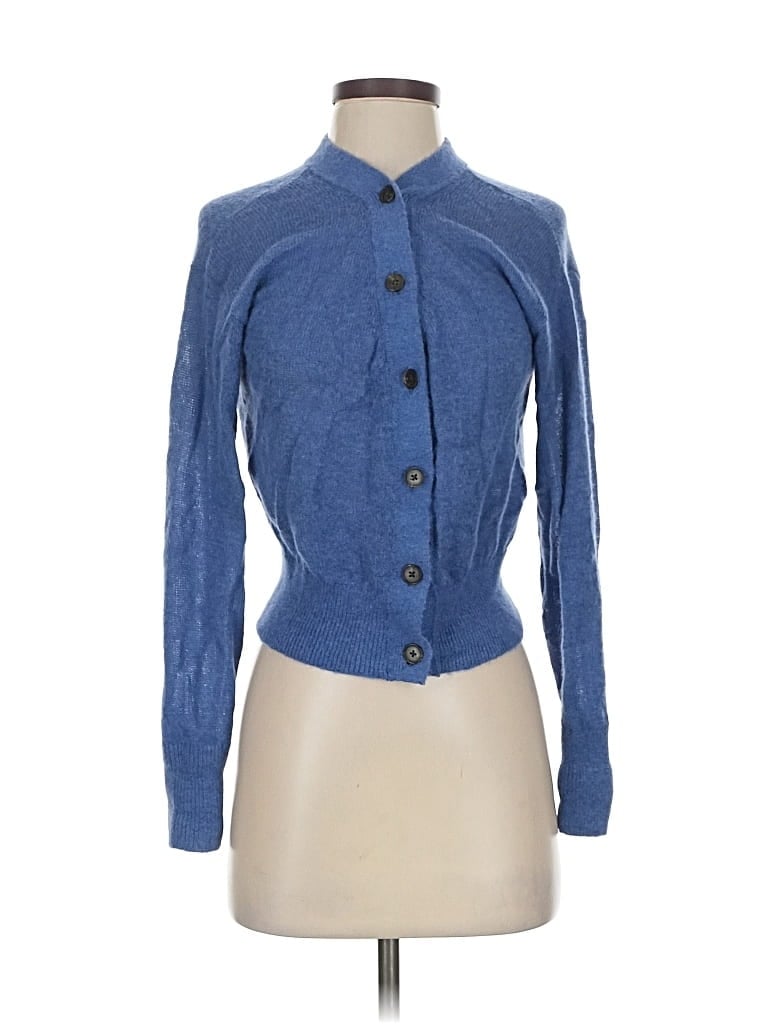 MADEWELL Pre-owned Wool Cardigan Sweater In Blue
