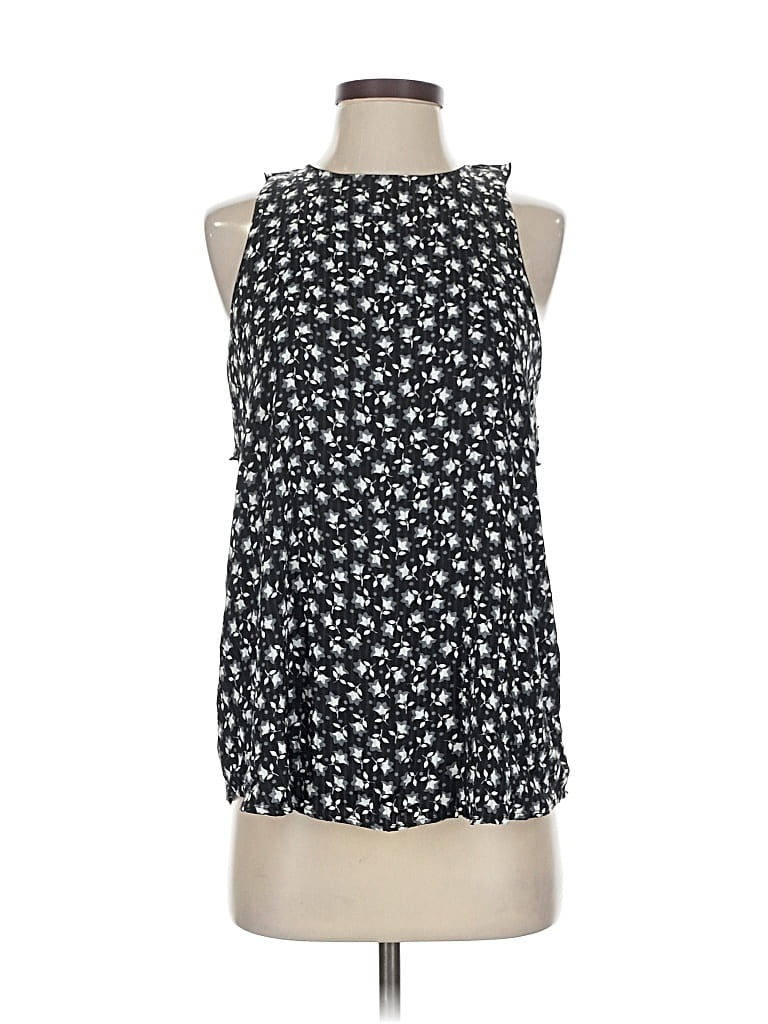 Pre-owned Ann Taylor Loft Sleeveless Blouse In Black