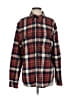 Rainforest Plaid Red Long Sleeve Button-Down Shirt Size S - photo 1