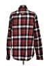 Rainforest Plaid Red Long Sleeve Button-Down Shirt Size S - photo 2