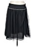 Express 100% Nylon Solid Black Casual Skirt Size 12 - photo 1