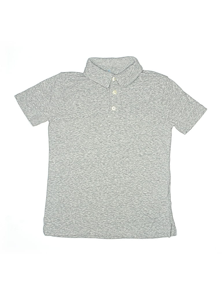 Pre-owned Crewcuts Kids' Short Sleeve Polo Shirt In Gray