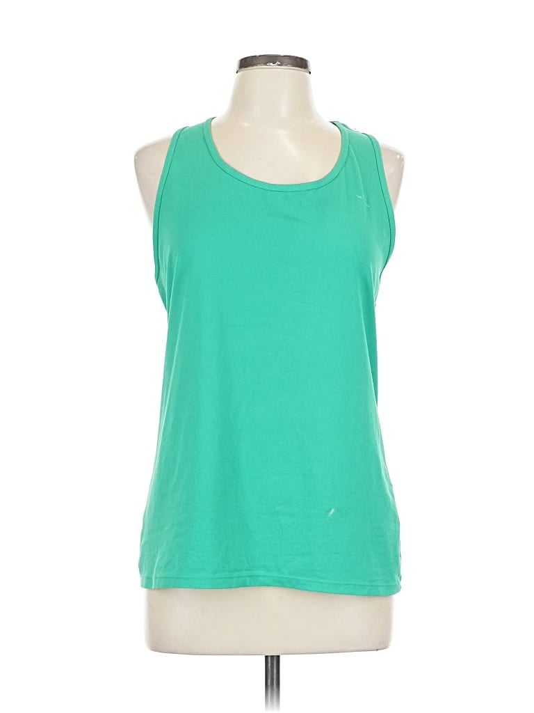 Pre-owned Assorted Brands Sleeveless T-shirt In Green
